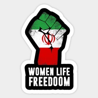 Free Iran Women life freedom stand with Persian women,Iran Sticker